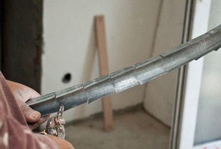 Сгиб профилей с помощью ножниц по металлу