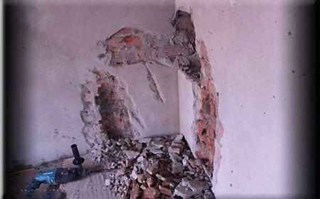 Углубляем топку в стене