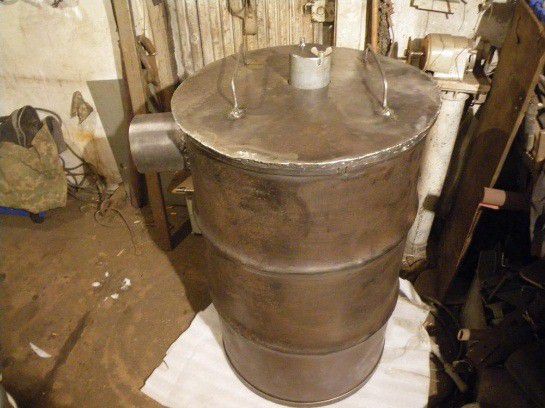 Крышка для печи из бочки