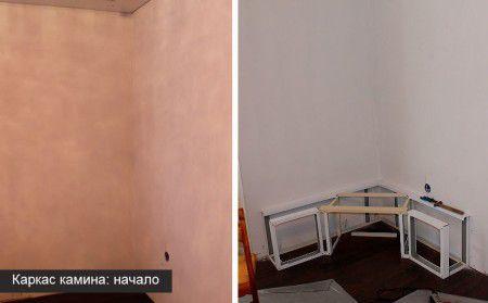 Делаем каркас для камина из гипсокартона