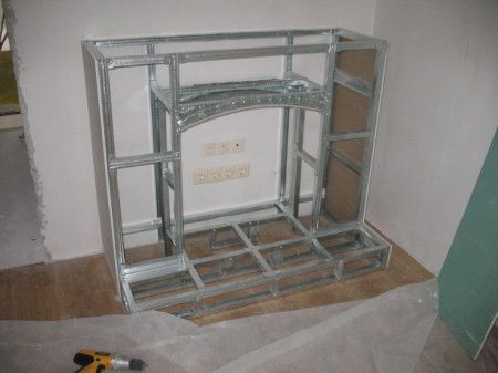 Каркас из металлического профиля для портала из гипсокартона