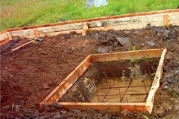 Фундамент строится отдельно