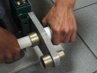 Процесс прогрева сопрягаемых деталей