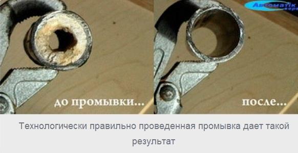 До промывки и после